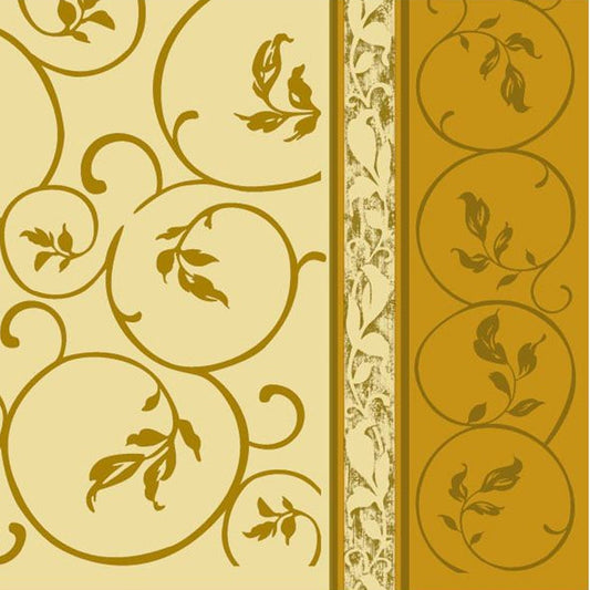 Golden Curlicue 2 Disposable Lunch Paper Napkins 20 Ct Tablesettings Nicole Fantini Collection   