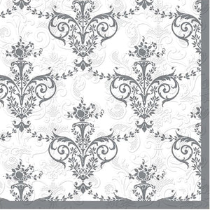 Metallic #1 Disposable Lunch Paper Napkins 20 Ct Tablesettings Nicole Fantini Collection   