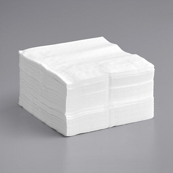 *WHOLESALE* Disposable - 1 Ply - White - Luncheon Napkins | 6000 ct.  Party Dimensions   