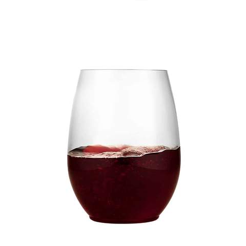Lillian Tablesettings Plastic Wine Glasses Stemless Shooter 16 oz Cups Lillian   
