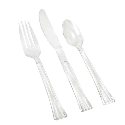 Lillian Tablesettings Extra Strong Quality Premium Plastic Clear Forks Cutlery Lillian   