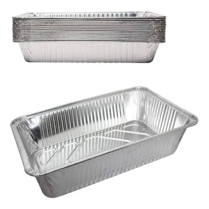 Case of Aluminum - 18" x 14" x 3.5" - Disposable - Full Size - Deep Roaster | 100 ct. Disposable Nicole Collection   