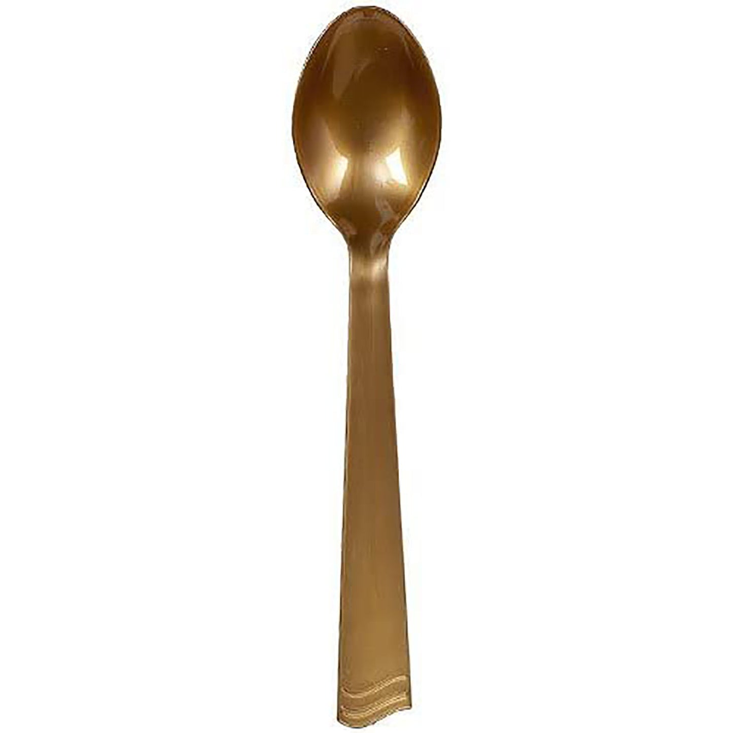 Gold Plastic Serving Spoon 10" Serverware Party Dimensions   