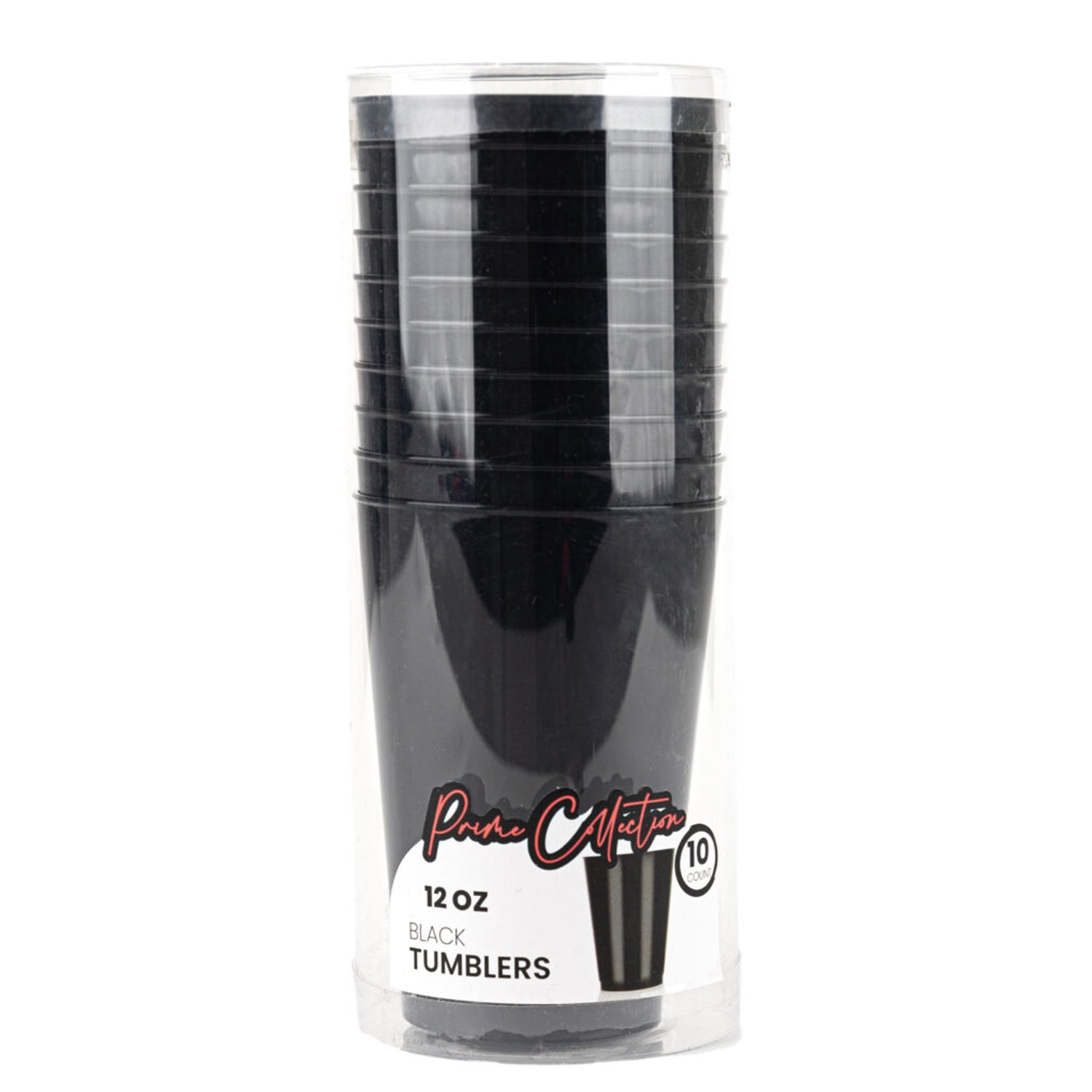 Tumblers Prime Collection Black HEAVY WEIGHT 12oz Cups Decorline   
