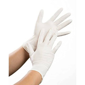 100 PC Latex Powder Free Disposable Gloves - Large Gloves OnlyOneStopShop   