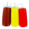 Picnic Table Dispenser Ketchup and Mustard Squeeze 3 Bottles Set Tablesettings Nicole Fantini Collection   