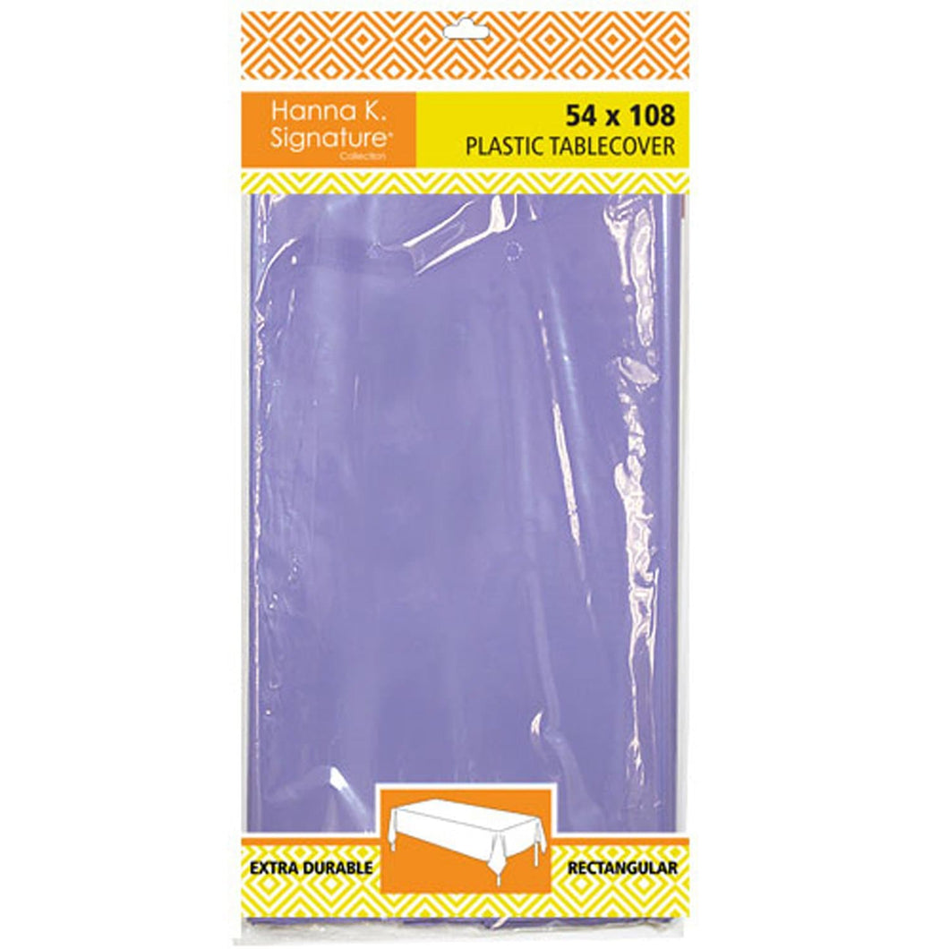 Disposable Plastic Premium Tablecloth Heavyweight Rectangle Hydrangea 54
