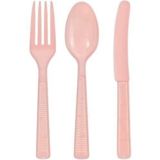 Pink Combo Cutlery Cutlery Party Dimensions   