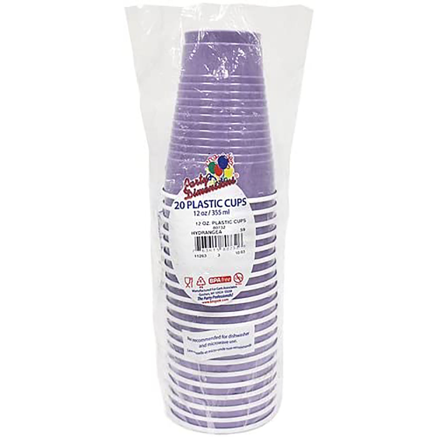 Exquisite 12 Ounce Disposable Purple Plastic Cups-50 Count