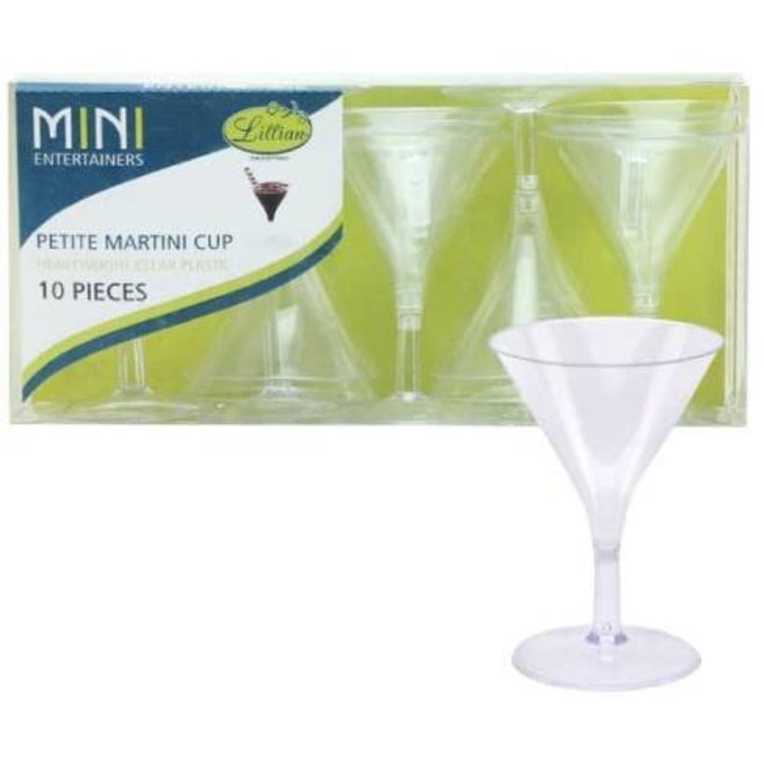 Clear Plastic Martini Glass