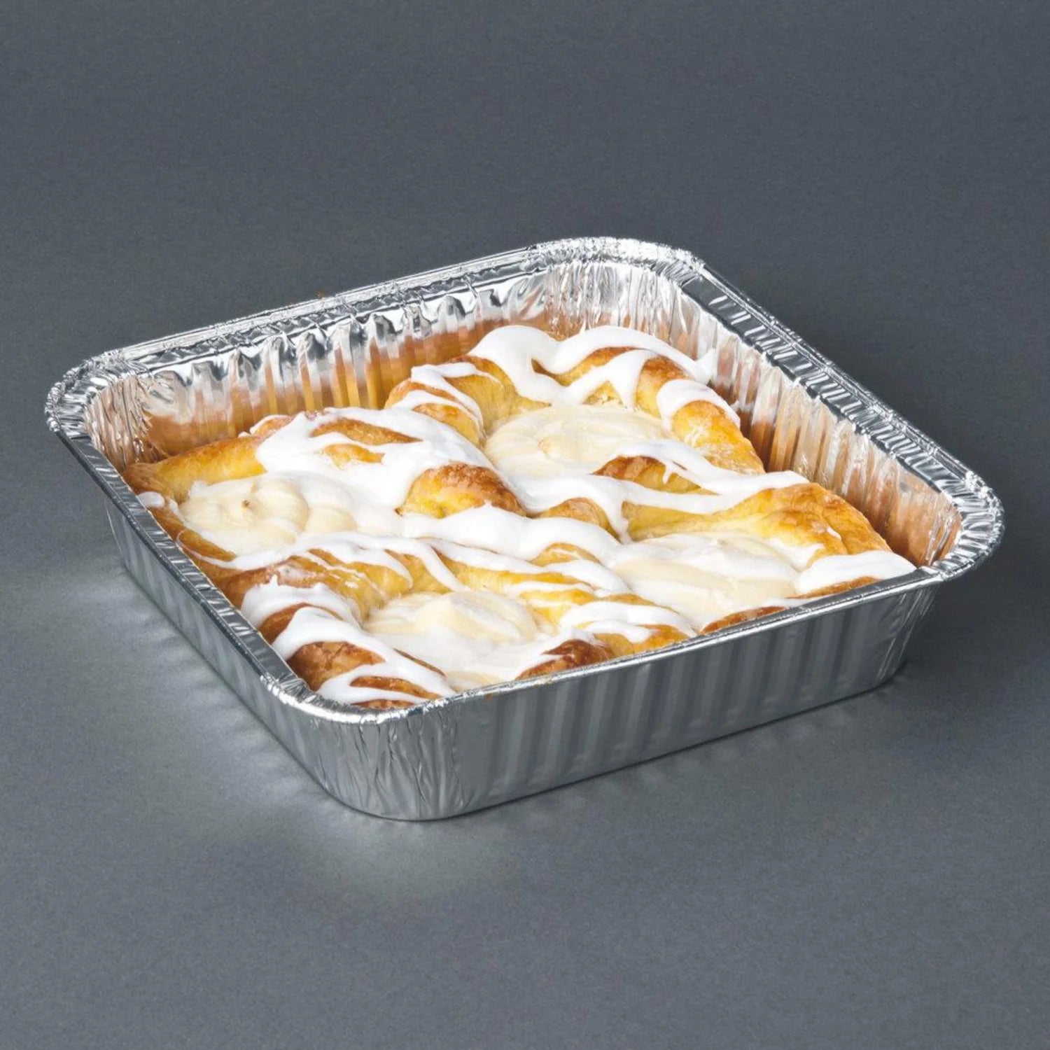 Case of Aluminum - 8" - Disposable - Square - Cake Baking Pan | 500 ct. Disposable JetFoil   