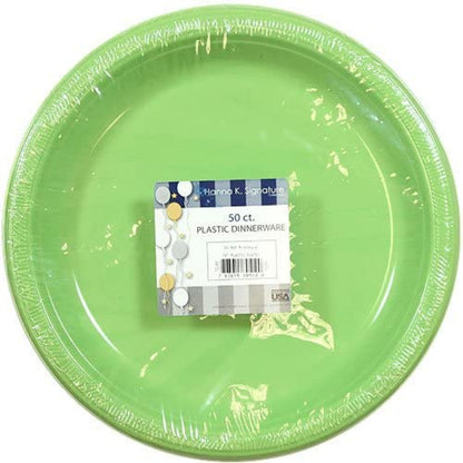 SALE Hanna K. Signature Plastic Plates Lime Green 7" 50 count  Hanna K Signature   