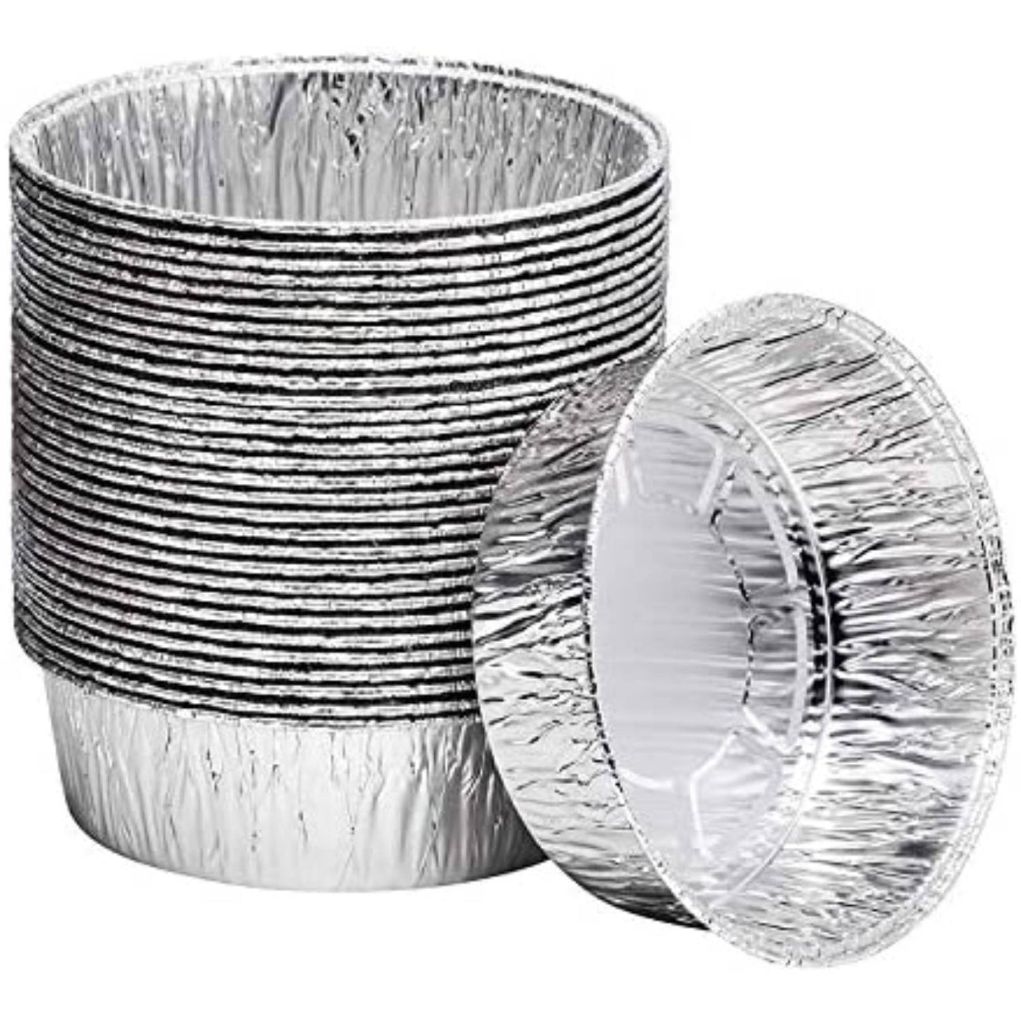 Jet Foil Disposable Aluminum 8” Round Extra Deep Pans Disposable JetFoil   