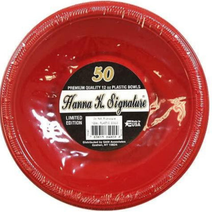 Hanna K. Signature Plastic Bowl Red 15 oz Bowls Hanna K   