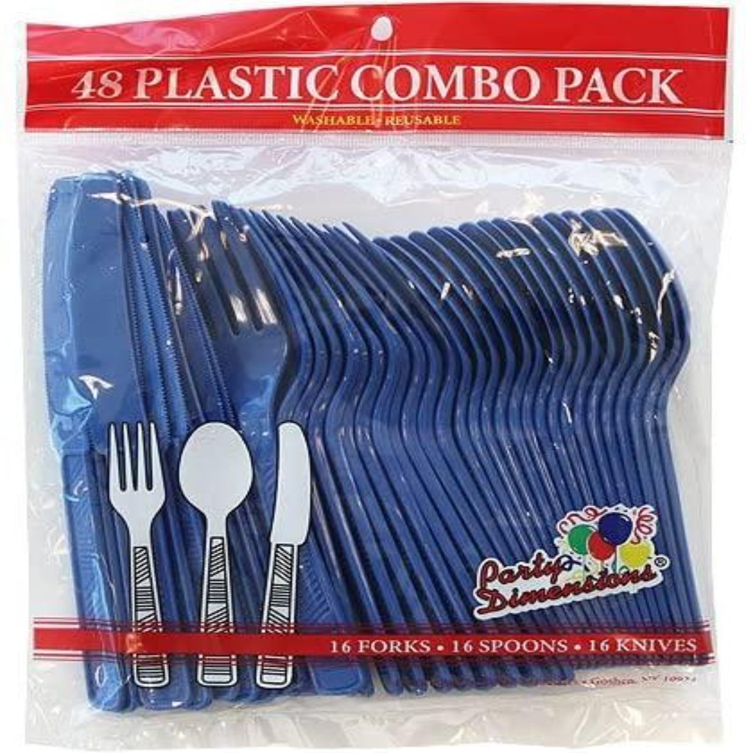 Blue Cutlery Combo Cutlery Party Dimensions   