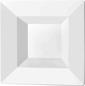 Lillian Tablesettings Square Plastic Dinner Bowls White 5 oz Bowls Lillian Tablesettings   
