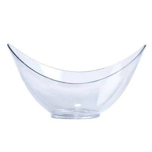 Clear Mini Plastic Oval Bowl 1.5 oz Serverware Lillian   