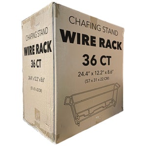 Case of Aluminum - 22⅖" x 12⅕" x 8⅗" - Disposable - Full Size - Chafing Sterno Wire Racks | 36 ct. Disposable OnlyOneStopShop   