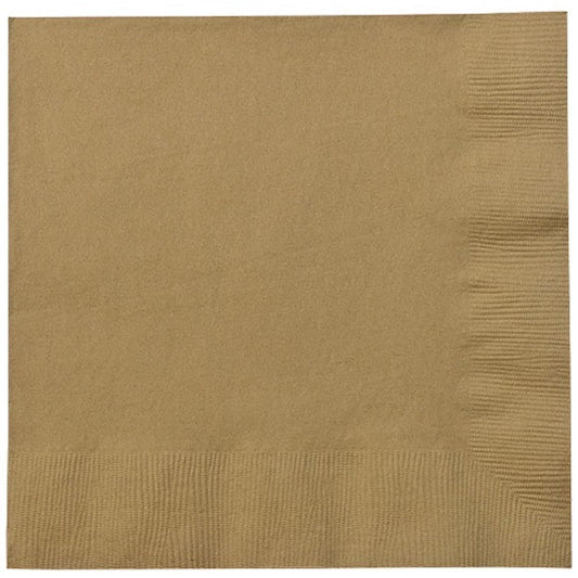 Gold Lunch Napkins Napkins Party Dimensions   