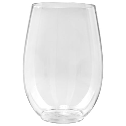 Lillian Tablesettings Plastic Wine Glasses Stemless Tumbler 5.5 oz Cups Lillian   