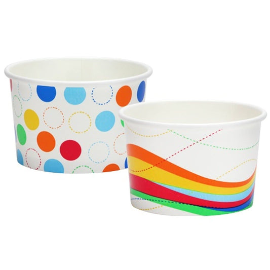 8 oz. Ice Cream Cups Cups Party Dimensions   