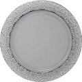 Charger Hammered Design Plates Silver 13