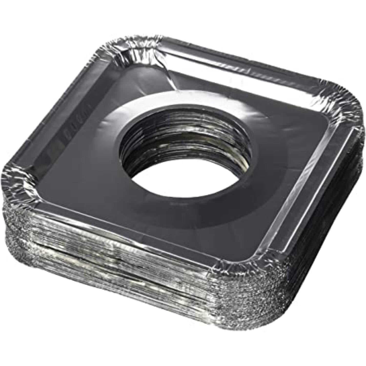 Disposable Aluminum Gas Burner 8.5 x 8.5 x .5 Square Foil Pan Food Storage & Serving Nicole Collection   