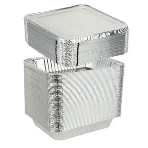 9×13 Half Size Aluminum Pans COMBO 50 Lids 50 pans  Disposable Regular weight Disposable OnlyOneStopShop   
