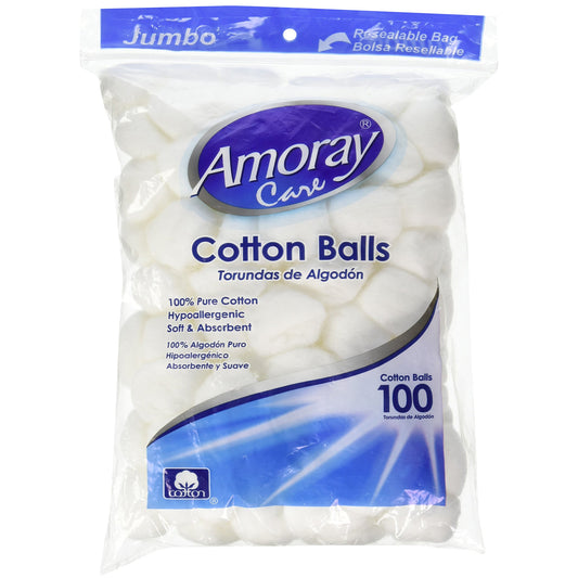 White Cotton Balls Jumbo - 100pcs  OnlyOneStopShop   