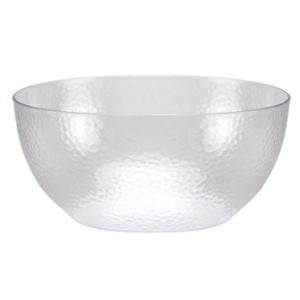 Pebbled Plastic Bowl Clear 140oz Tablesettings Lillian   