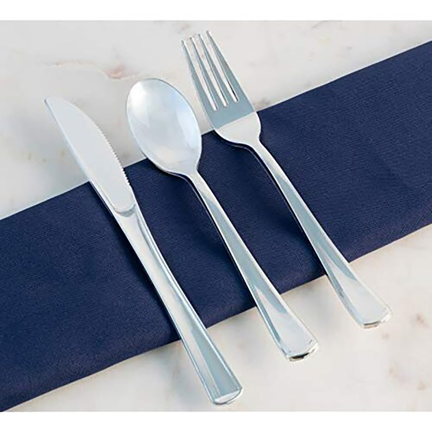 Dynasty Collection Plastic Silver Knives Tablesettings Blue Sky   