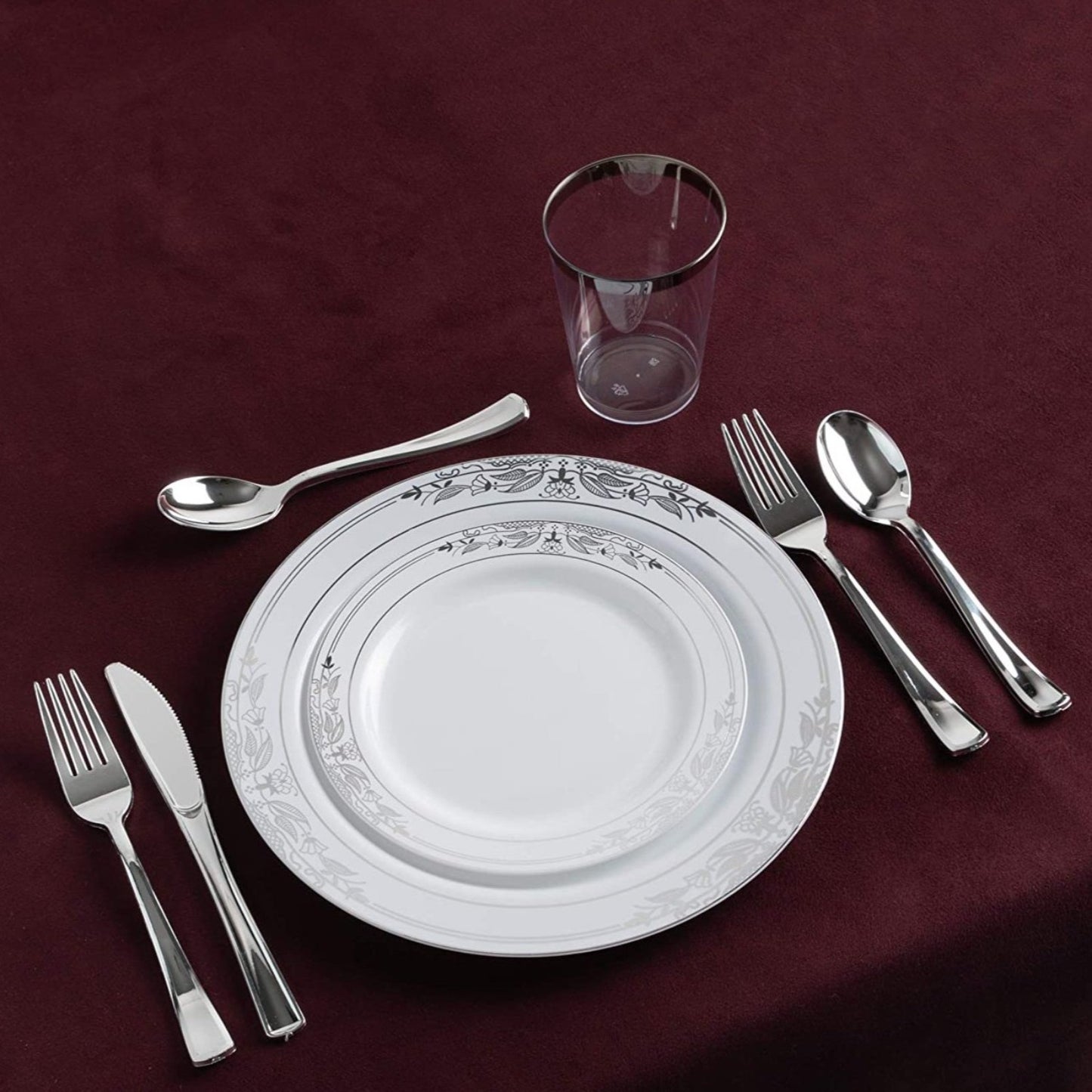 Dynasty Collection Plastic Silver Knives Tablesettings Blue Sky   