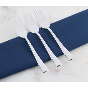 Dynasty Collection Plastic Silver Forks Tablesettings Blue Sky   