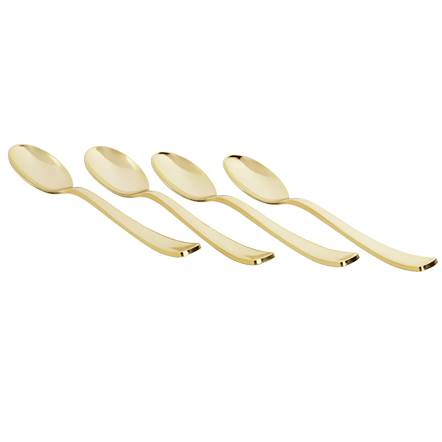 Dynasty Collection Plastic Gold Spoons Tablesettings Blue Sky   
