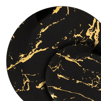 Gold Stroke Black Dinner Plates 10.25″ Elegant Plates Blue Sky   