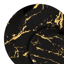 Gold Stroke Black Dinner Plates 9″ Elegant Plates Blue Sky   