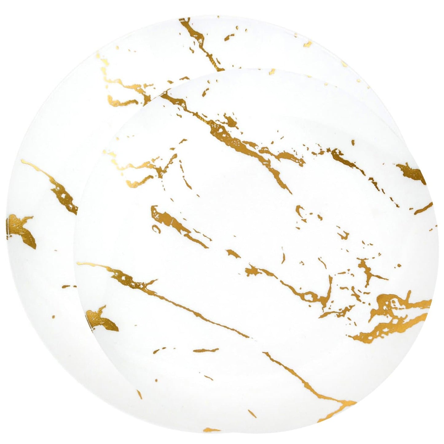 Gold Stroke White Dinner Plates Tableware Package Plates Decorline   