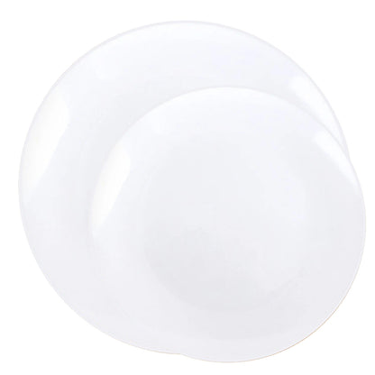 Organic Collection Dinner Plate White Tableware Package Plates Decorline   