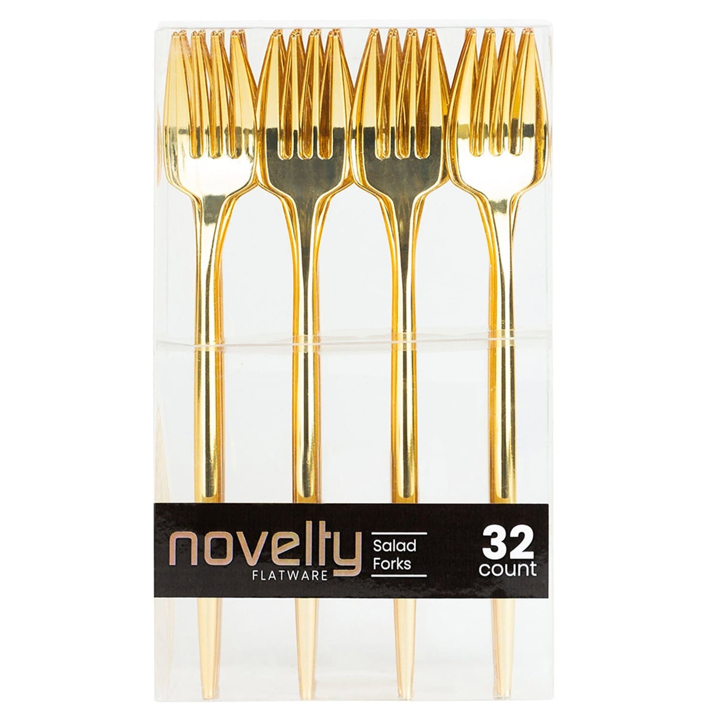 NOVELTY FLATWARE DINNER SALAD FORKS GOLD Tablesettings Blue Sky 32 Pieces  