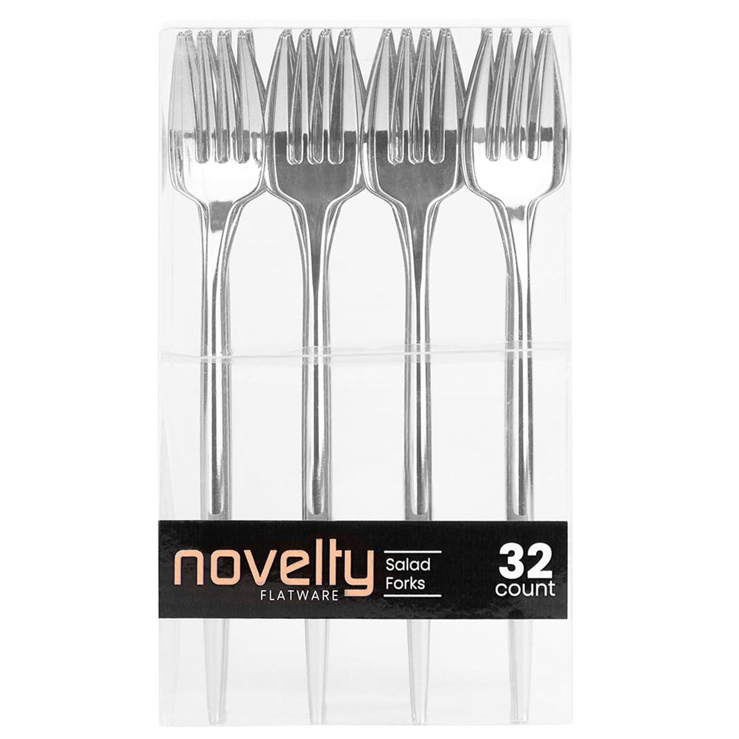 NOVELTY FLATWARE DINNER SALAD FORKS SILVER Tablesettings Blue Sky 32 Pieces  