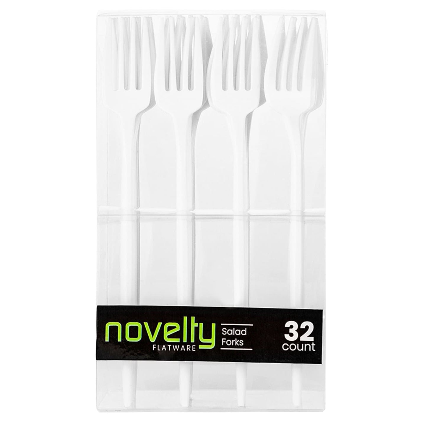 NOVELTY FLATWARE DINNER SALAD FORKS WHITE Tablesettings Blue Sky 32 Pieces  