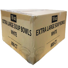 Case of Plastic - 18 oz. - Disposable - Lightweight - White - Extra Large Soup Bowls | 800 ct. Bowls Blue Sky   