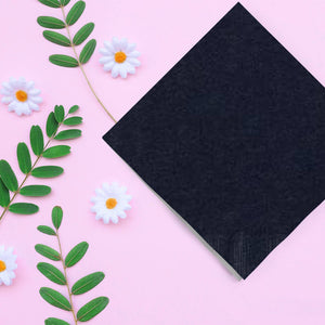 Black Guest Towels Napkins Party Dimensions   