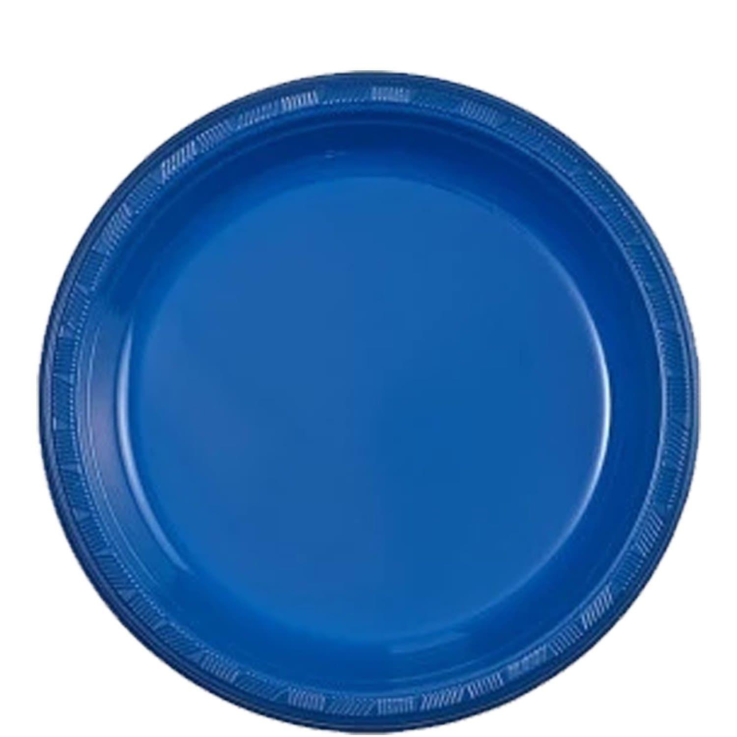 Blue Plastic Plate 9" Plastic Plates Party Dimensions   