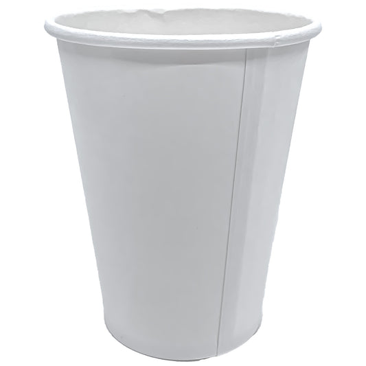 "BULK" White Poly-Paper 12 oz. Hot/Cold Cups Paper Cups Nicole Collection   
