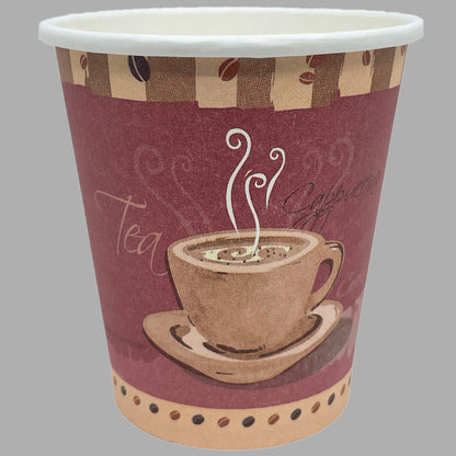 Case of Poly-Paper - 10 oz. - Disposable - Heaven - Hot/Cold Cups  | 1000 ct. Paper Cups Nicole Collection   