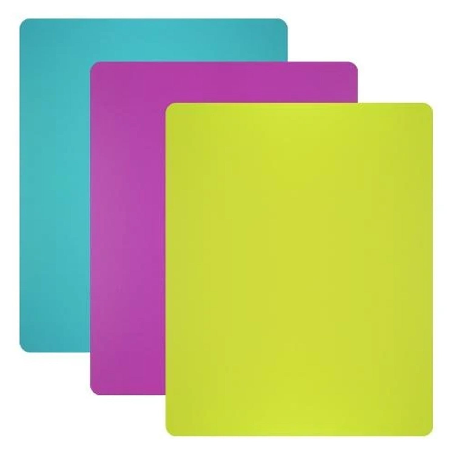 Nicole Home Collection Premium Plastic Assorted Cutting Boards Mats Disposable Nicole Collection   