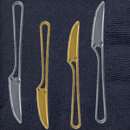 SALE Modern Collection Contemporary Handle Design Knives Silver 20 count  Decorline   