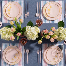 Orchid Collection Dinner Plate Turquoise & Gold Tableware Package Set Plates Decorline   