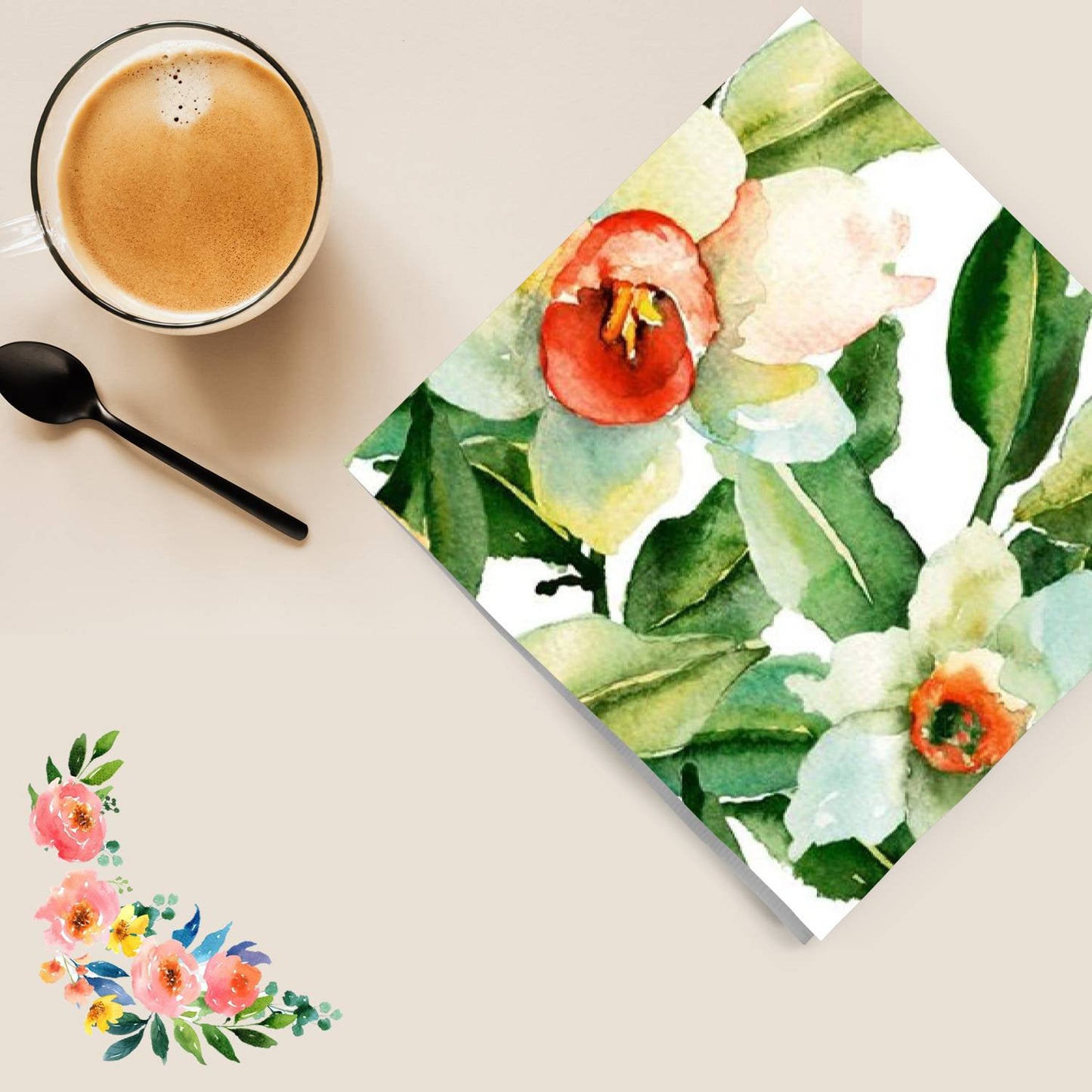 Flower Shower Disposable Lunch Paper Napkins 20 Ct Tablesettings Nicole Fantini Collection   
